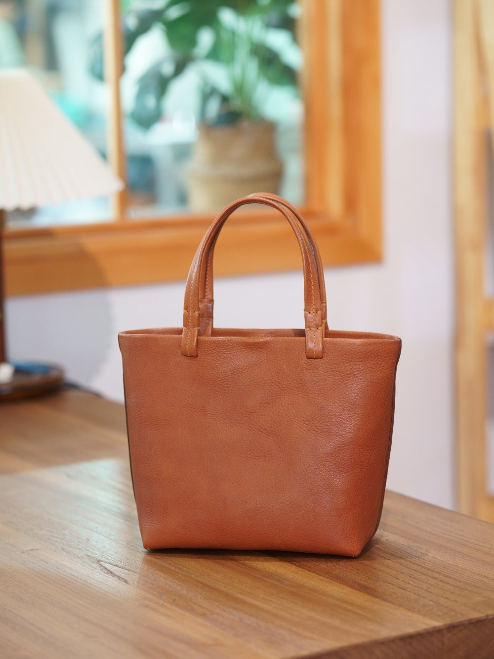 Deerskin vegetable basket bag
