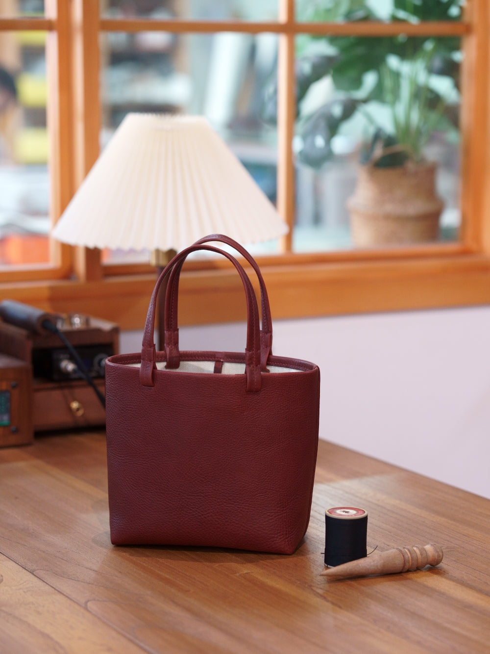 Deerskin vegetable basket bag